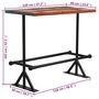 Voir la diapositive 6 : VIDAXL Mobilier de bar 5 pcs Bois de recuperation massif Multicolore