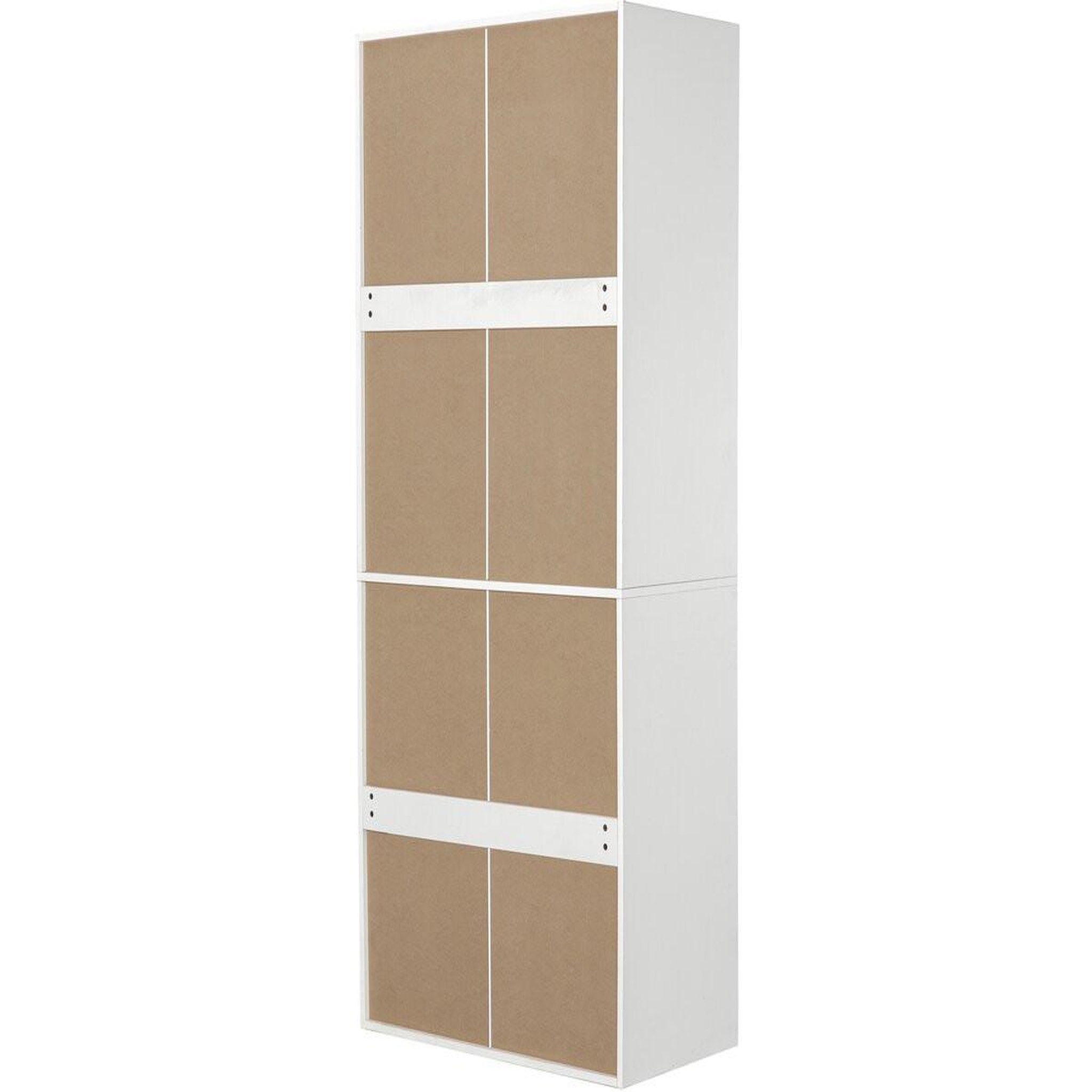 Voir la diapositive 4 : Habitat et Jardin Armoire avec 4 tiroirs et 1 penderie  opéra  - 80 x 45 x 180 cm - blanc