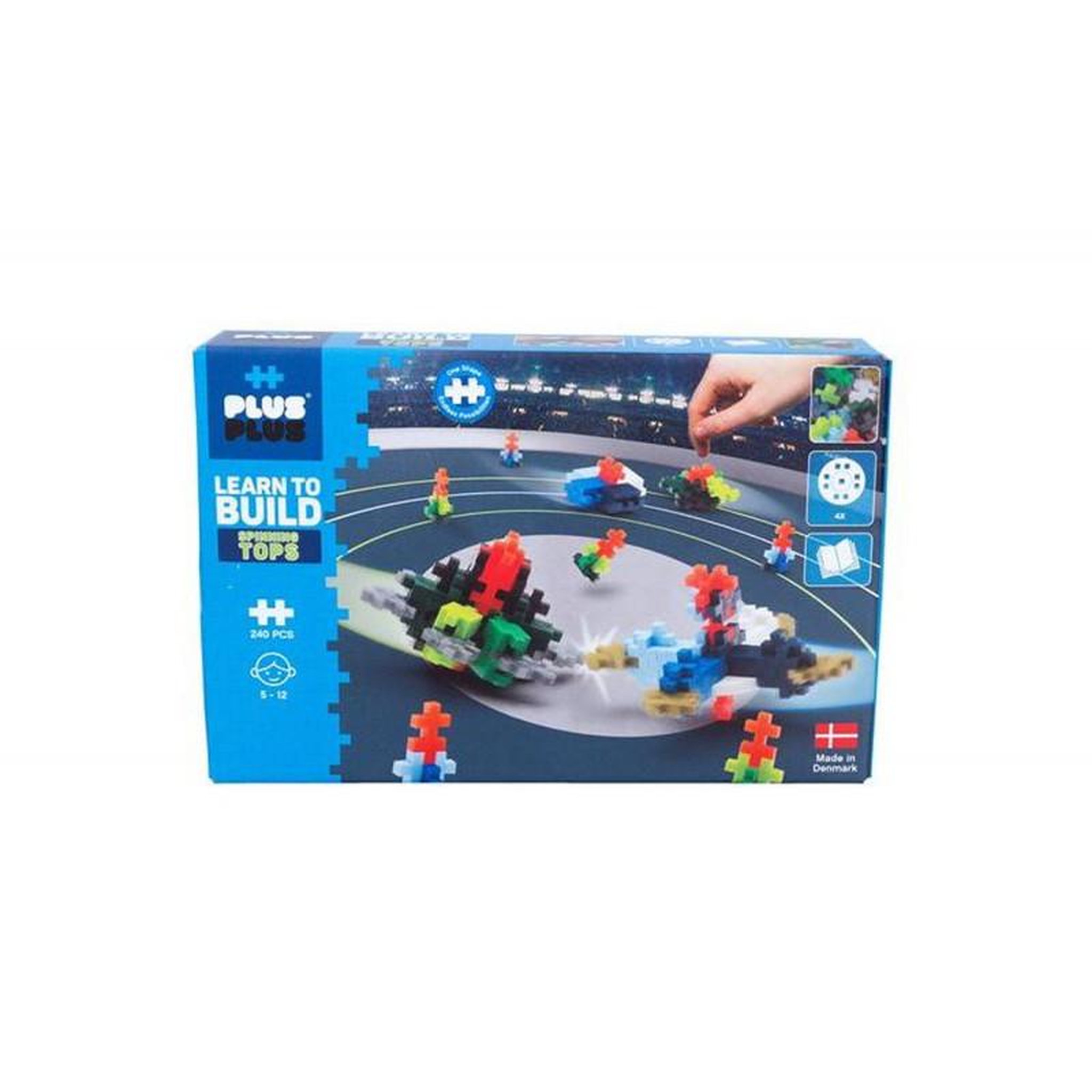 PlusPlus Jeu de construction Plus Plus Kit Découverte Toupies 240 pièces
