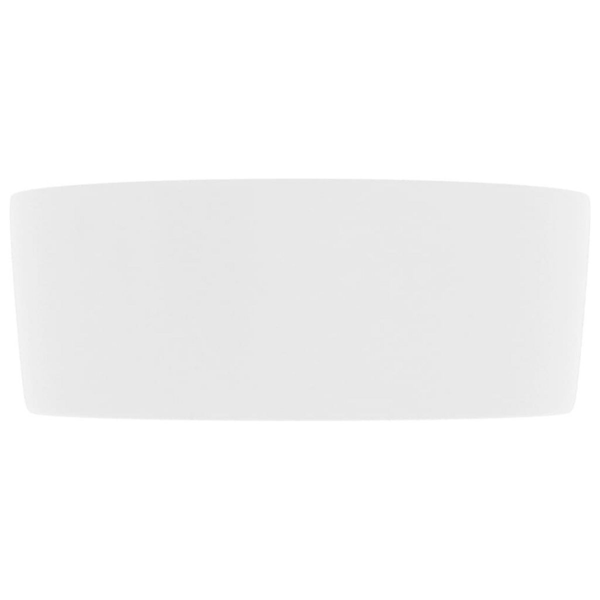 VIDAXL Lavabo rond de luxe Blanc mat 40x15 cm Ceramique