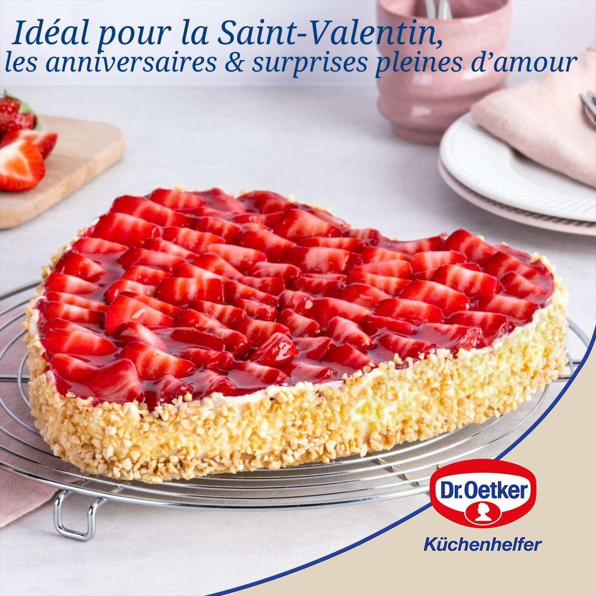 Voir la diapositive 5 : DR.OETKER Lot de 2 moules à charnière 25/27 cm en acier dr oetker tradition