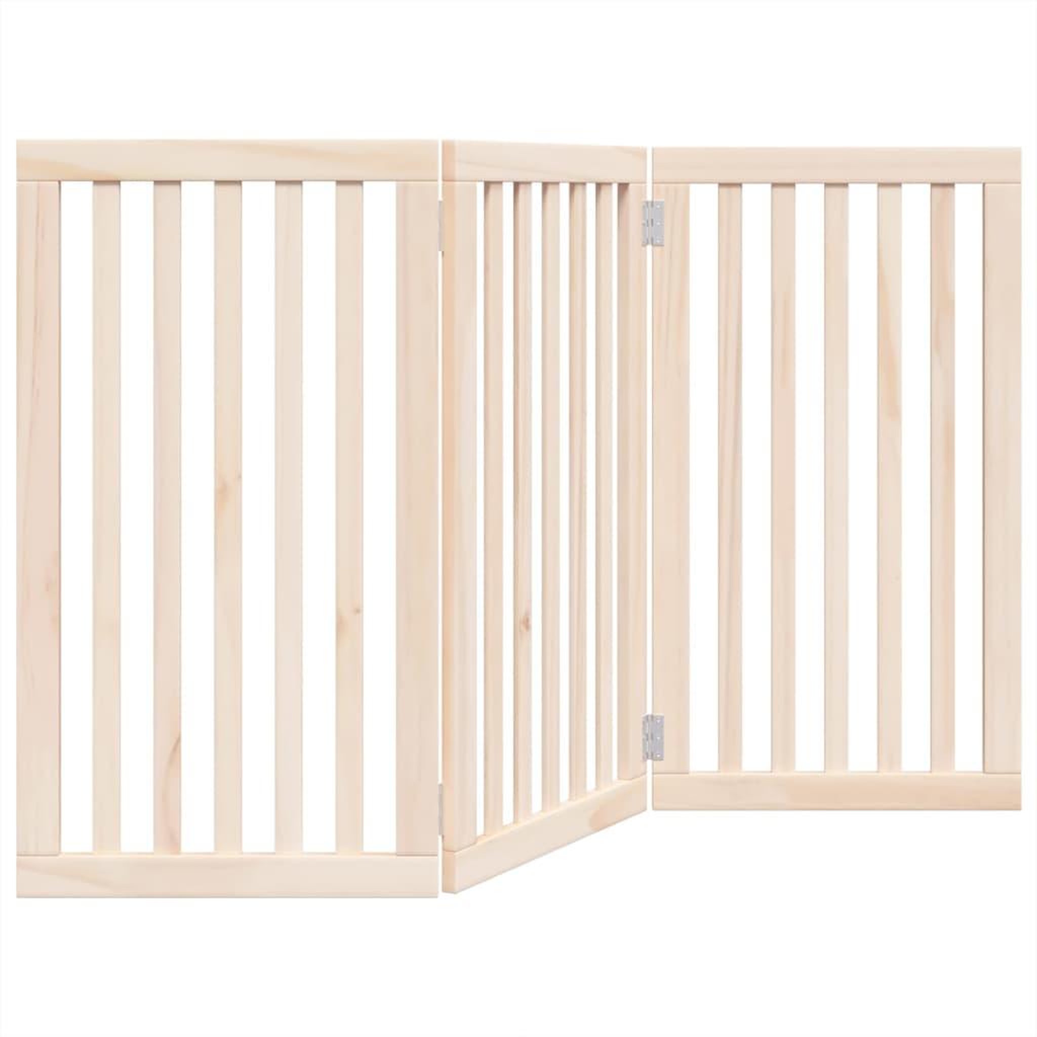 Voir la diapositive 2 : VIDAXL Barriere pour chien pliable 3 panneaux 150 cm bois de peuplier