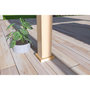 Voir la diapositive 7 : Pergola Bioclimatique autoportée 3x6 m - Aluminium - Effet  bois naturel/blanc -  VS OmBREA®