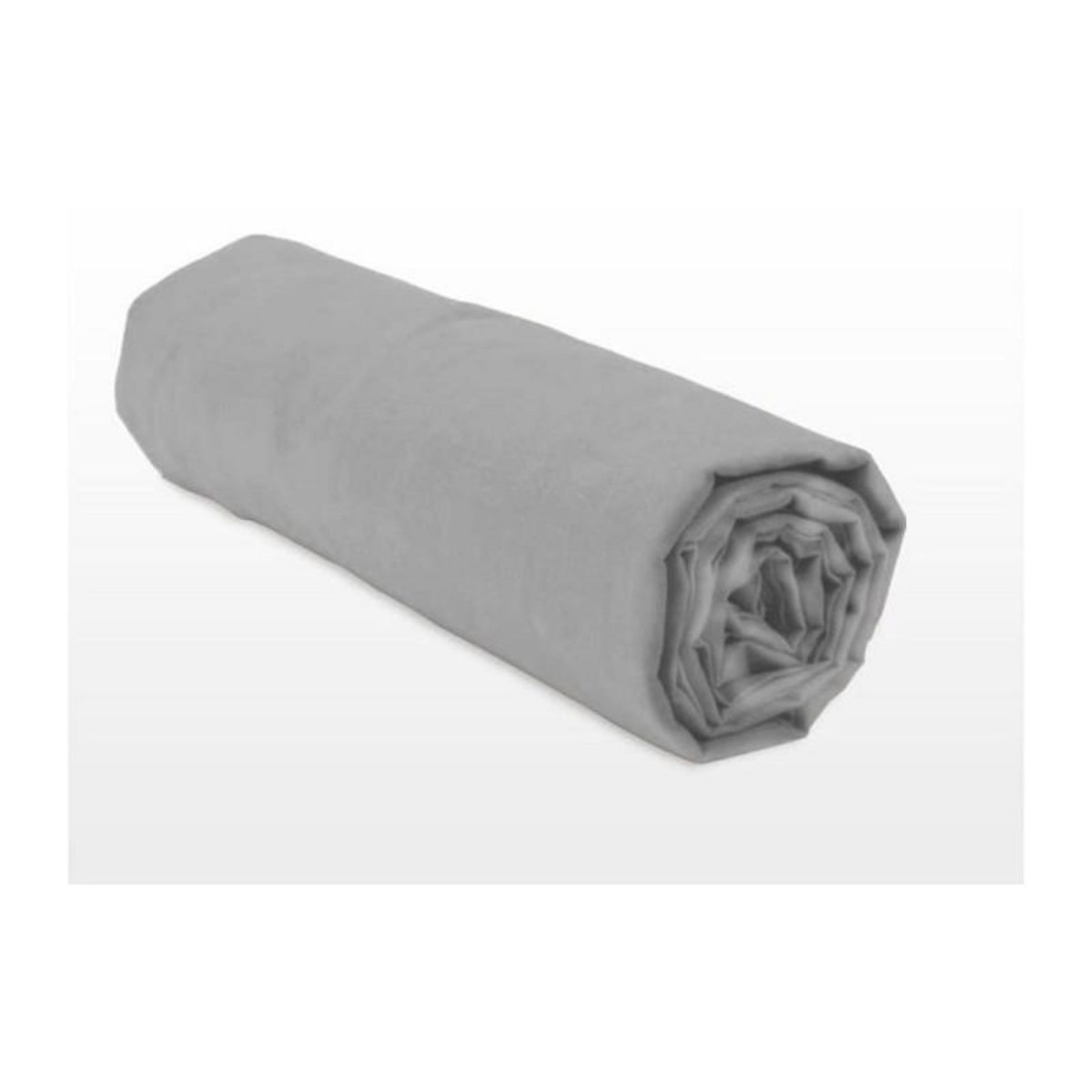 HOME LINGE PASSION Drap housse - HOME LINGE PASSION - HP71773 - 180 x 200 cm + 30 cm bonnet - Microfibre - 82 g - Gris clair