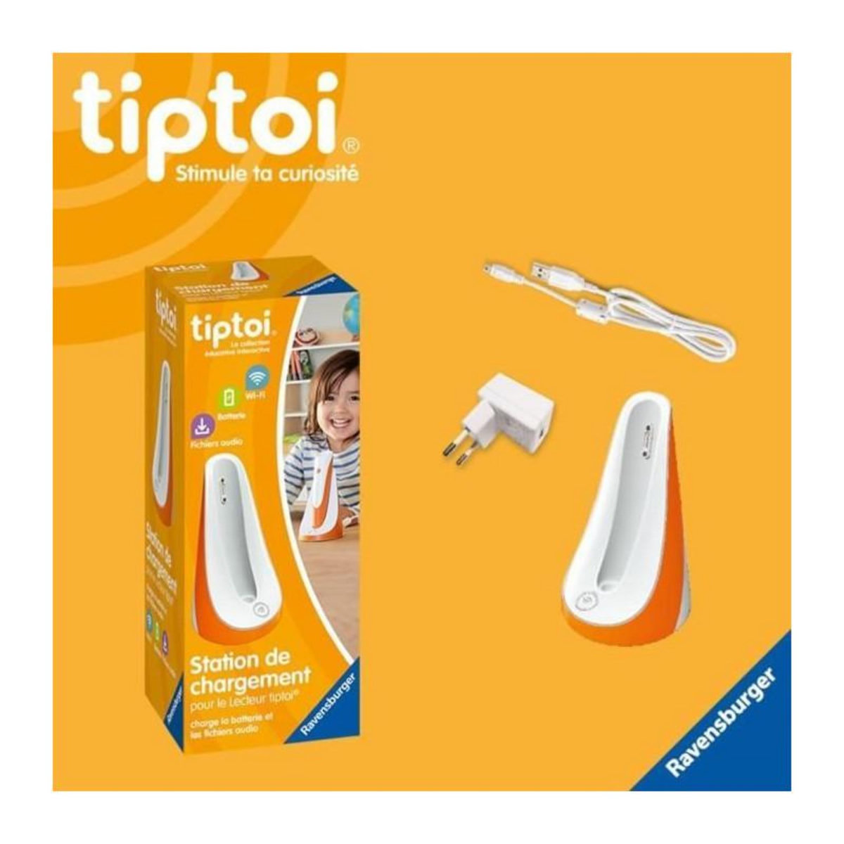 RAVENSBURGER Ravensburger-tiptoi Station charge-4005556001798-A partir de 3 ans