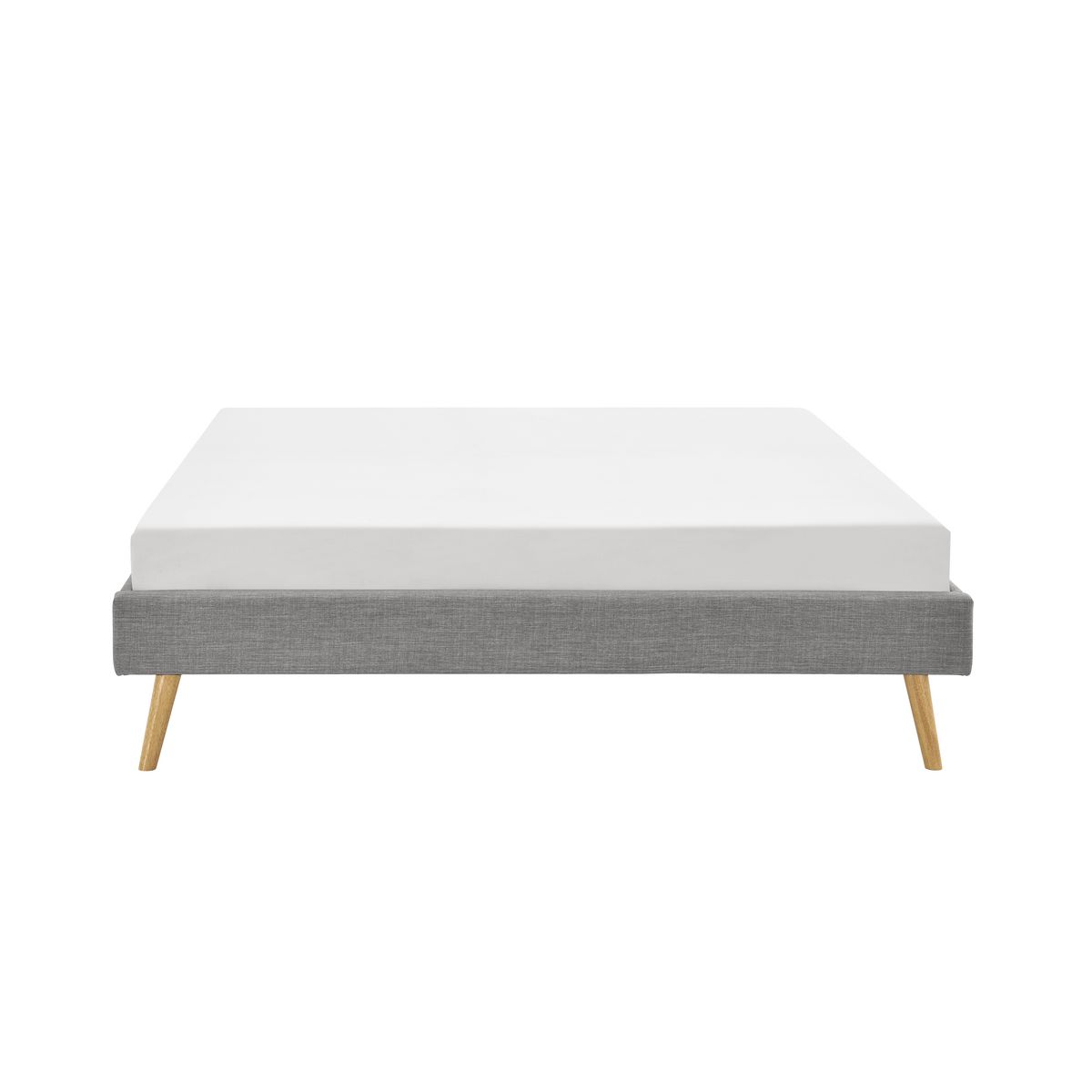 Cadre de lit scandinave en tissu 140x190 OREBRO
