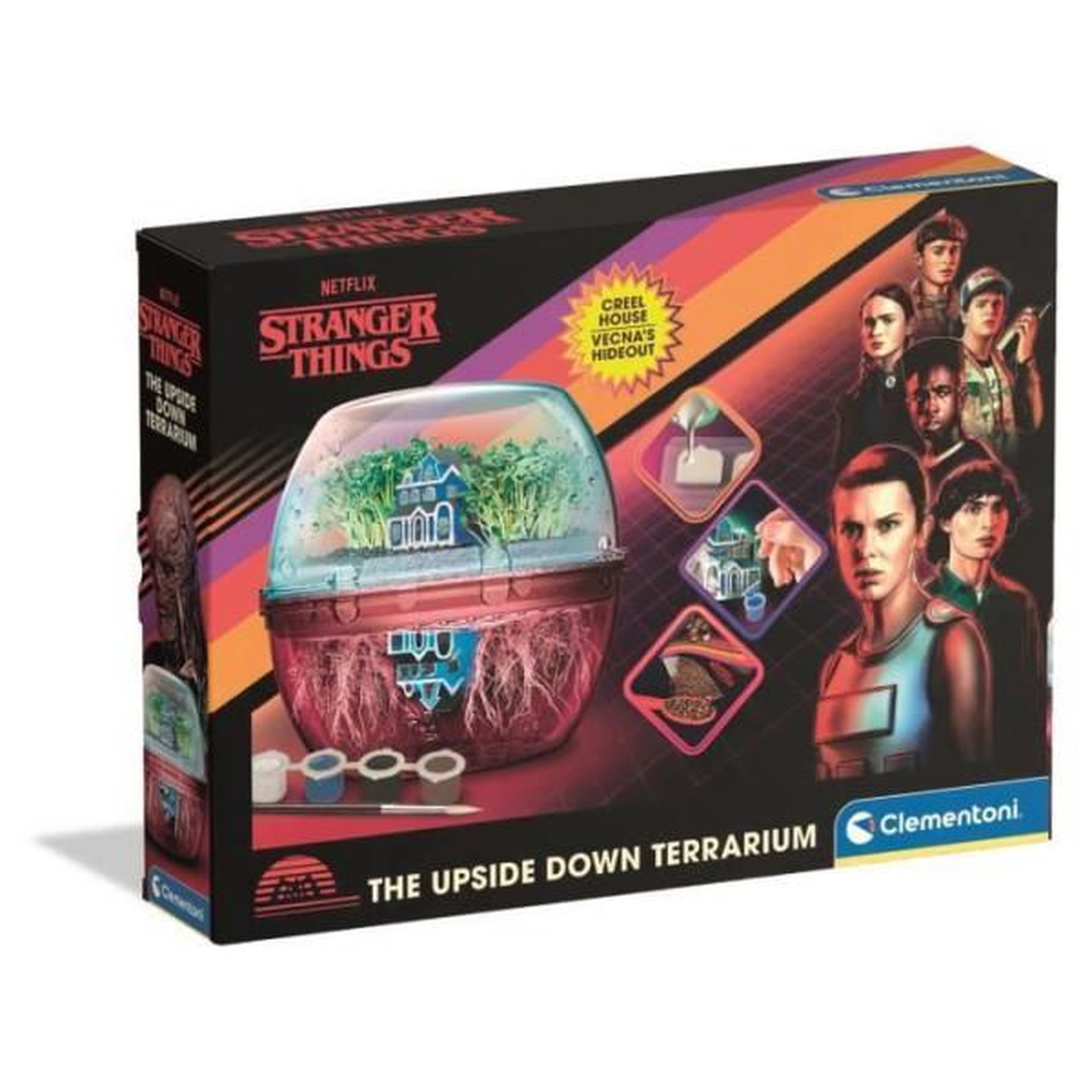 CLEMENTONI Stranger Things - Terrarium - Clementoni - Création Maison de Vecna et le monde a l'envers - Des 8ans