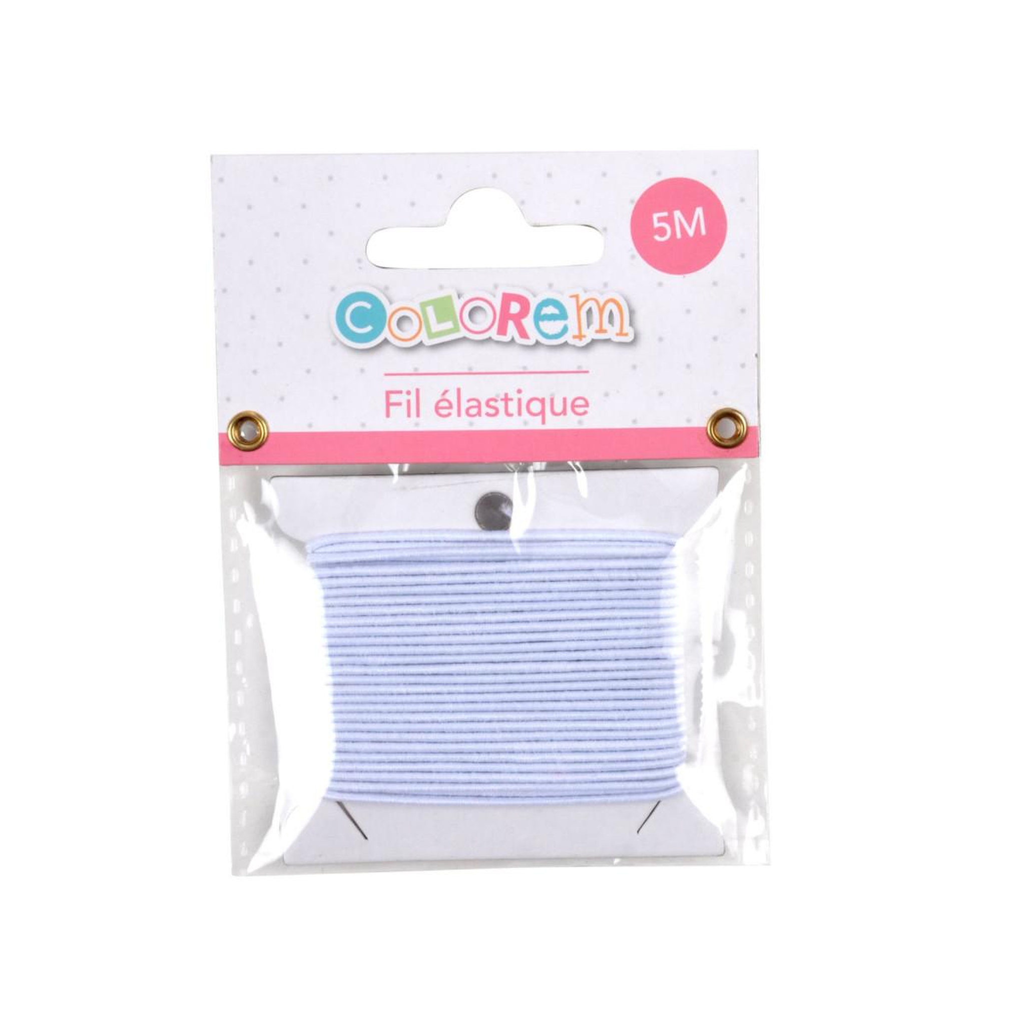 Voir la diapositive 2 : COLOREM Fil Élastique  Jewelry  5M Blanc