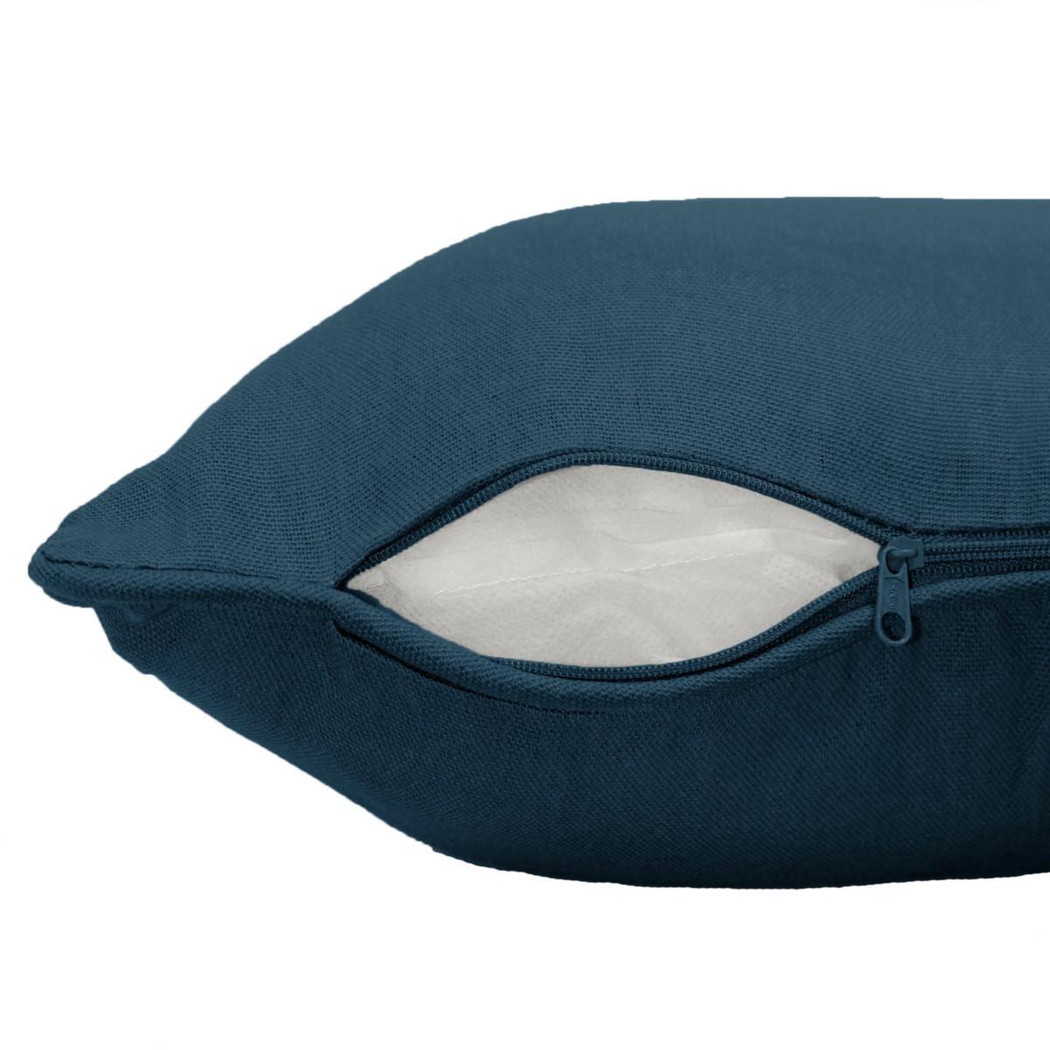 Voir la diapositive 3 : Douceur d'Intérieur Coussin déco  panama  40x40cm bleu marine