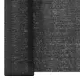 VIDAXL Filet brise-vue Noir 1x25 m PEHD 195 g/m^2