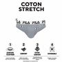 Voir la diapositive 2 : FILA Lot de 4 slips coton homme Fila FU5015