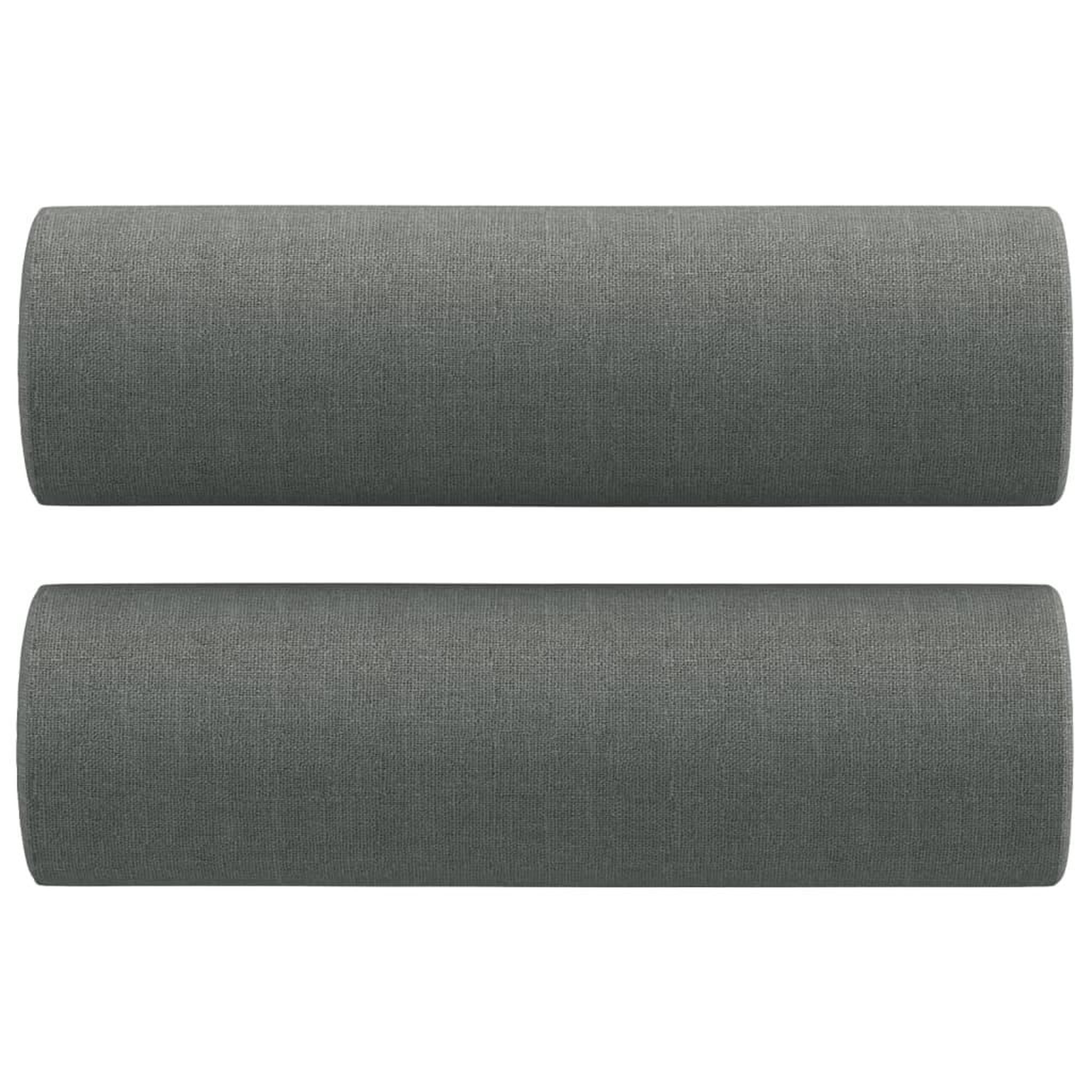 Voir la diapositive 5 : VIDAXL Ensemble de canapes 2 pcs coussins gris fonce tissu