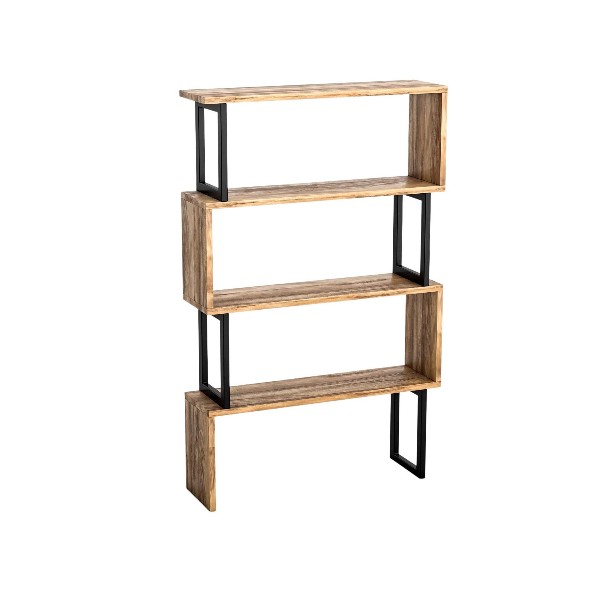 Habitat et Jardin Bibliothèque en bois  ceylan  - 80 x 22 x 128 cm - noyer