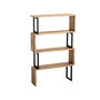 Voir la diapositive 1 : Habitat et Jardin Bibliothèque en bois  Ceylan  - 80 x 22 x 128 cm - Noyer