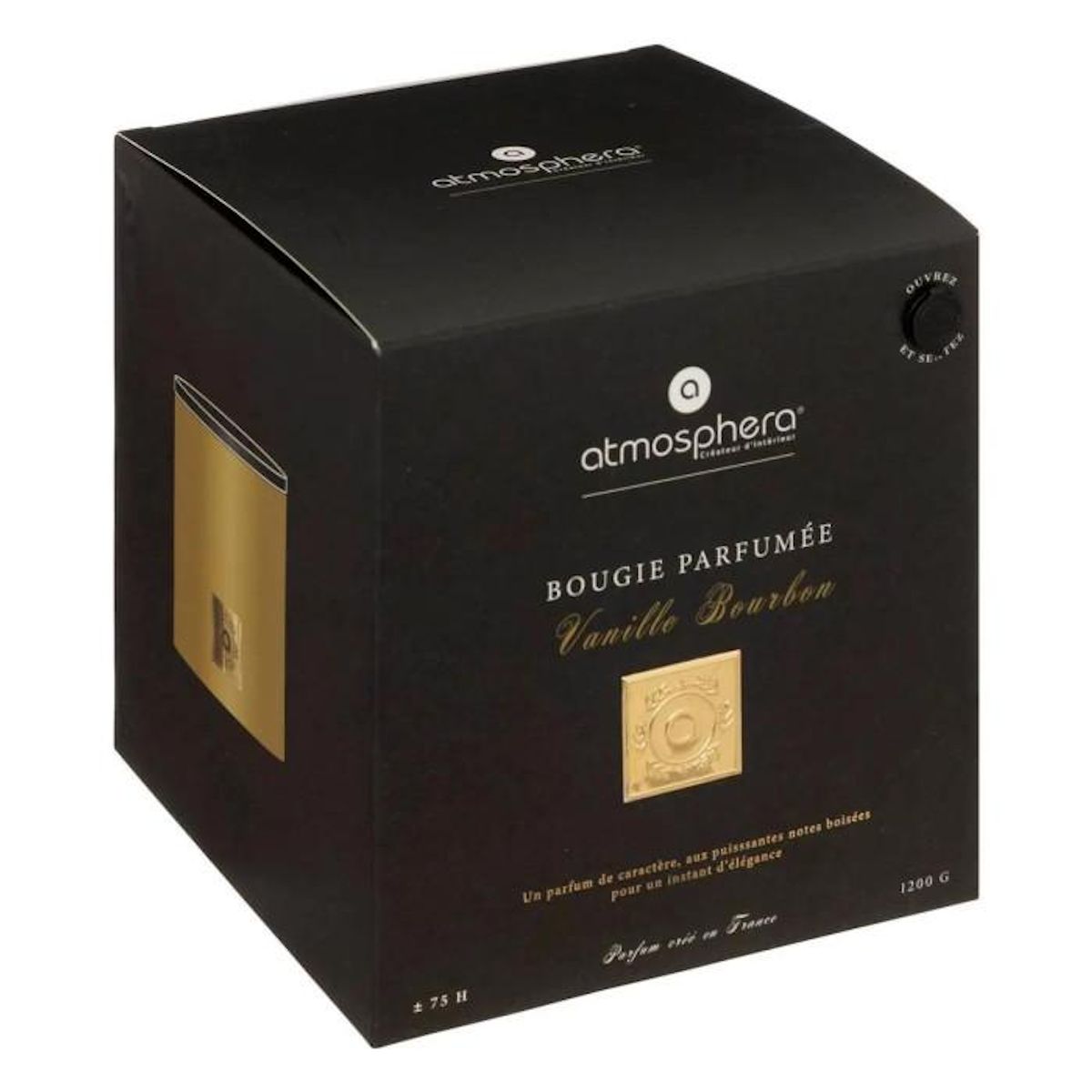 ATMOSPHERA Bougie Parfumée  Enzo  1200g Vanille Épicée