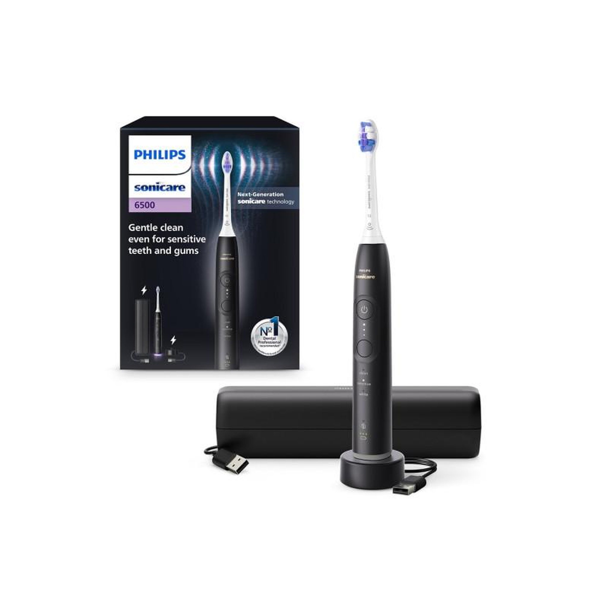 Philips Brosse à dents électrique Philips HX7411 02 Sonicare 6500 NOIR