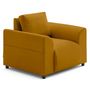 Voir la diapositive 1 : LISA DESIGN Camelia - fauteuil avec poche en velours