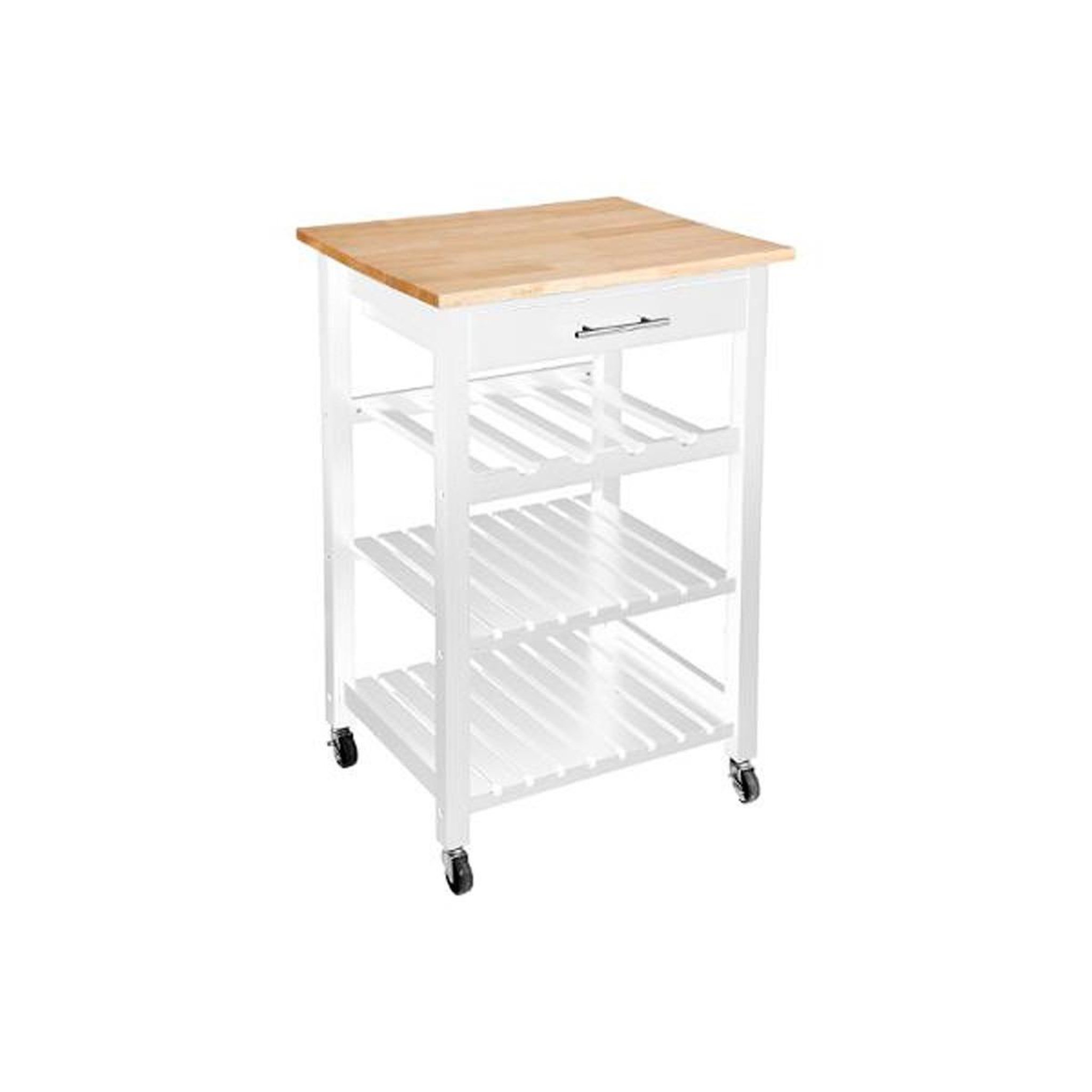 ATMOSPHERA Desserte de cuisine  claude  58cm blanc