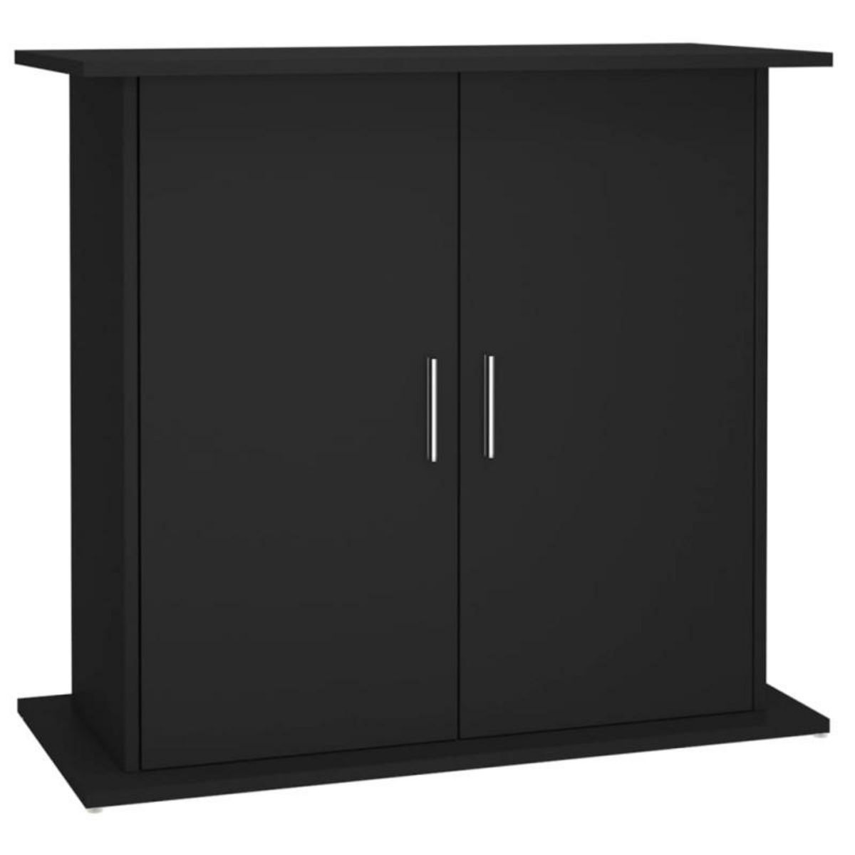 VIDAXL Support pour aquarium noir 81x36x73 cm bois d ingénierie