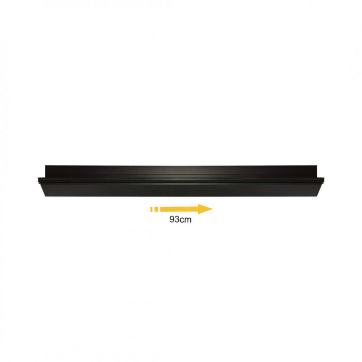 ESPACE-BRICOLAGE Seuil de porte 93 cm avec joint - anodisé noir