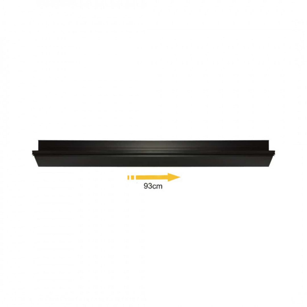 ESPACE-BRICOLAGE Seuil de porte 93 cm avec joint - anodisé noir