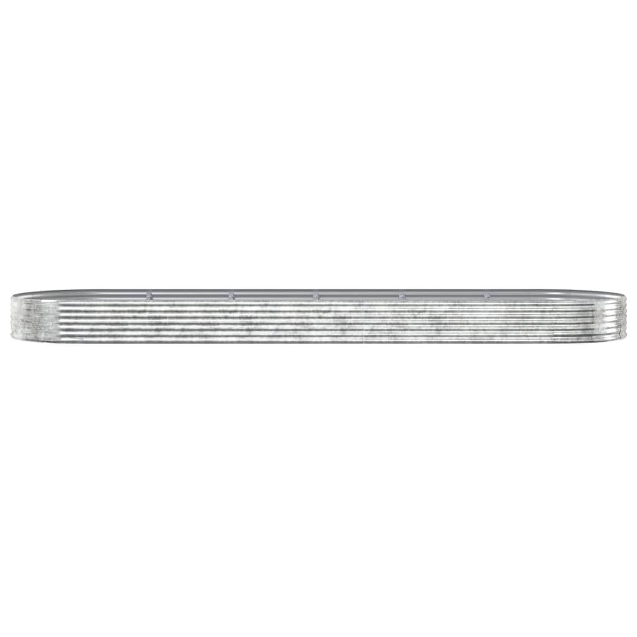 Voir la diapositive 3 : VIDAXL Lit sureleve de jardin Acier enduit de poudre Argente