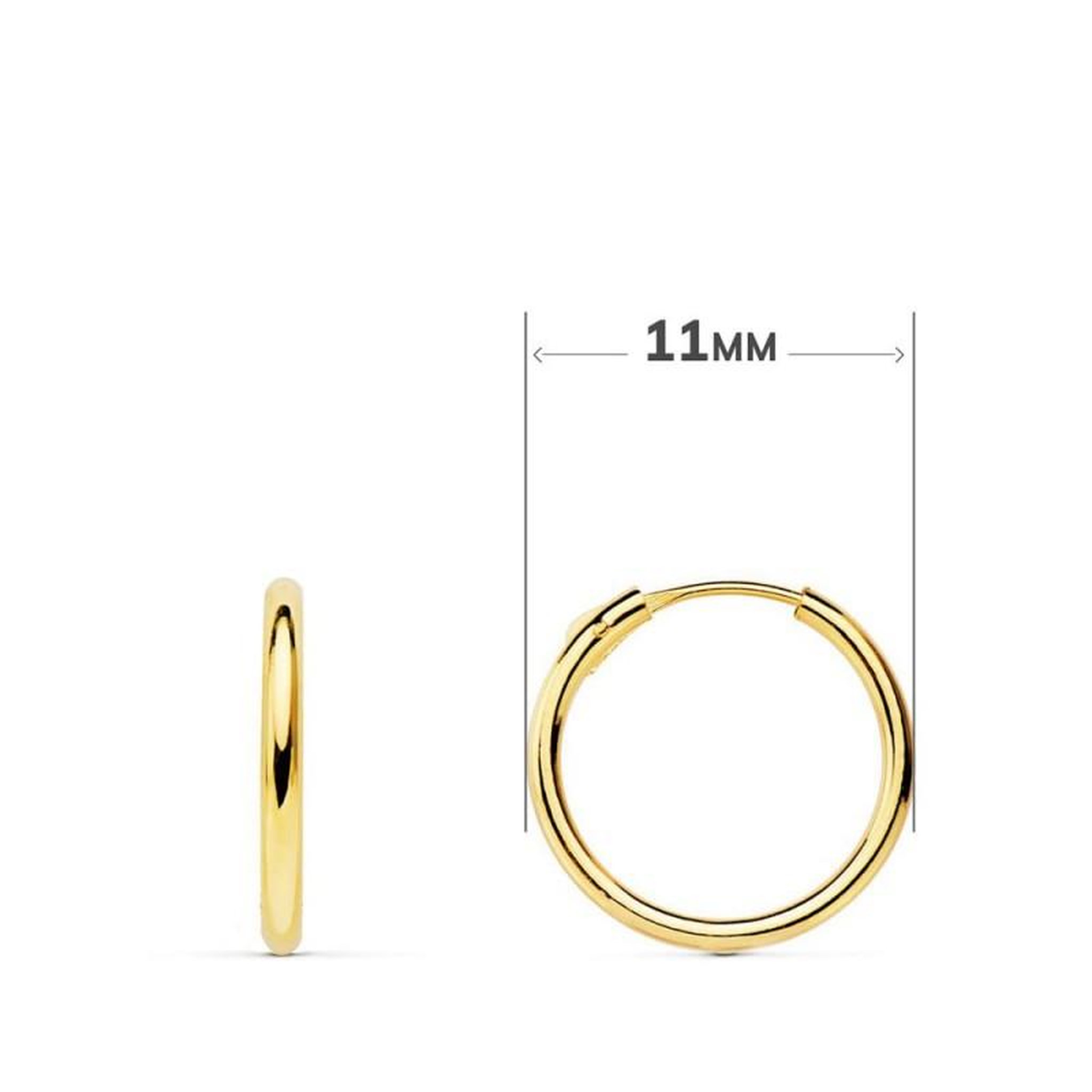 Voir la diapositive 2 : L'ATELIER D'AZUR Boucles d'Oreilles Créoles Or 18 Carats 750/000 Jaune - Charms Etoiles Pendantes