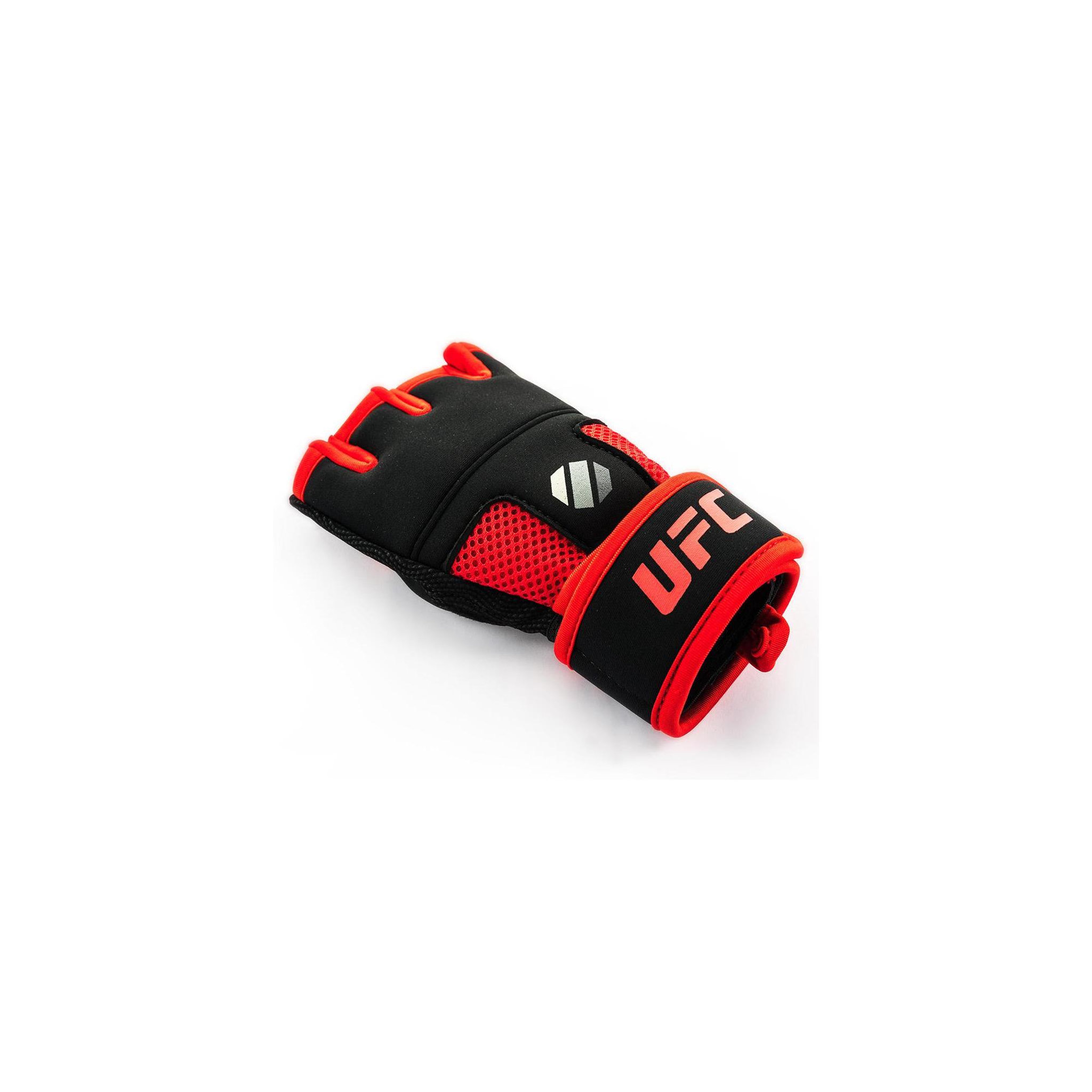 Voir la diapositive 1 : UFC Mitaines sous gant Gel - UFC - Noir et rouge - Taille S/M