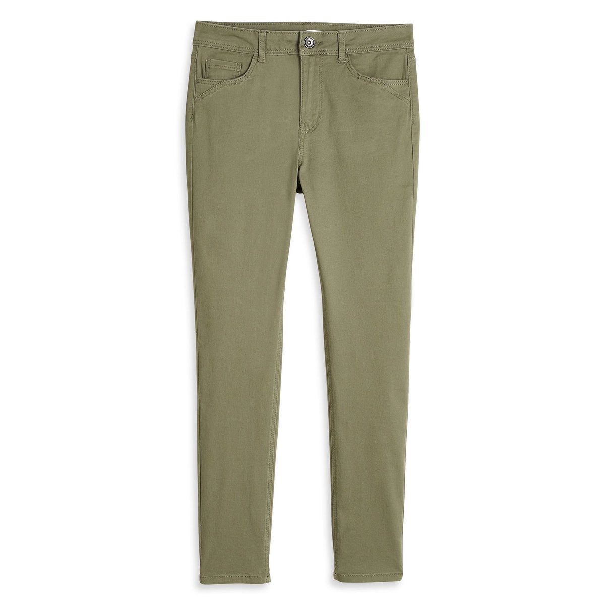 INEXTENSO Pantalon vert kaki uni femme