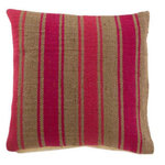 Paris Prix Coussin Déco  Anna  50x50cm Rose & Naturel