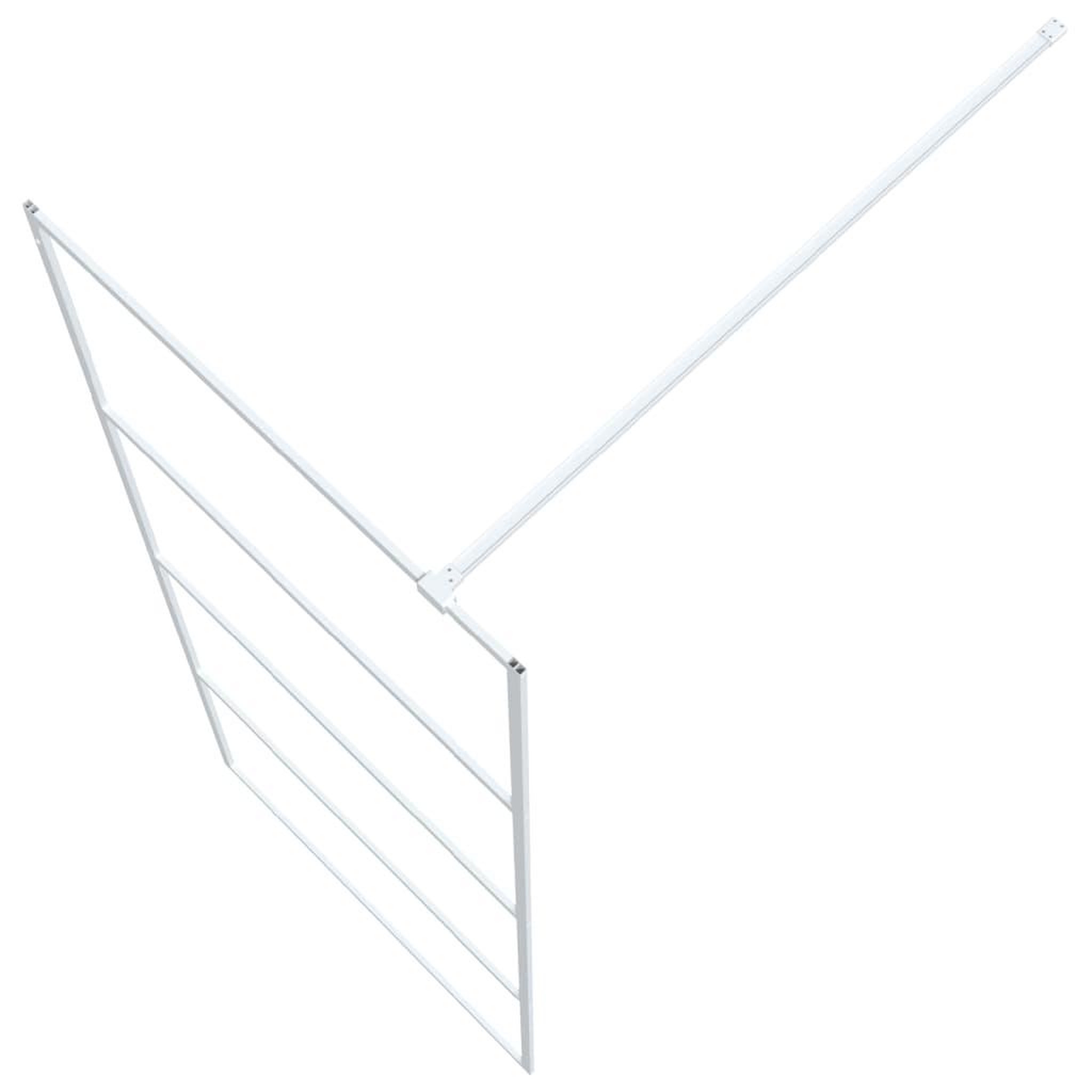 Voir la diapositive 5 : VIDAXL Paroi de douche Blanc 80x195 cm Verre ESG transparent