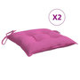 Voir la diapositive 2 : VIDAXL Coussins de chaise lot de 6 rose 50x50x7 cm tissu oxford