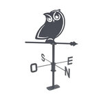 CENTRALE BRICO Girouette Hibou - 45x72,5 cm - anthracite