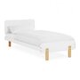Voir la diapositive 1 : HomeStyle4U Lit junior 90x200 blanc Sommier