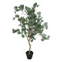Voir la diapositive 1 : ATMOSPHERA Eucalyptus artificiel avec pot plastique - H. 127 cm - Vert