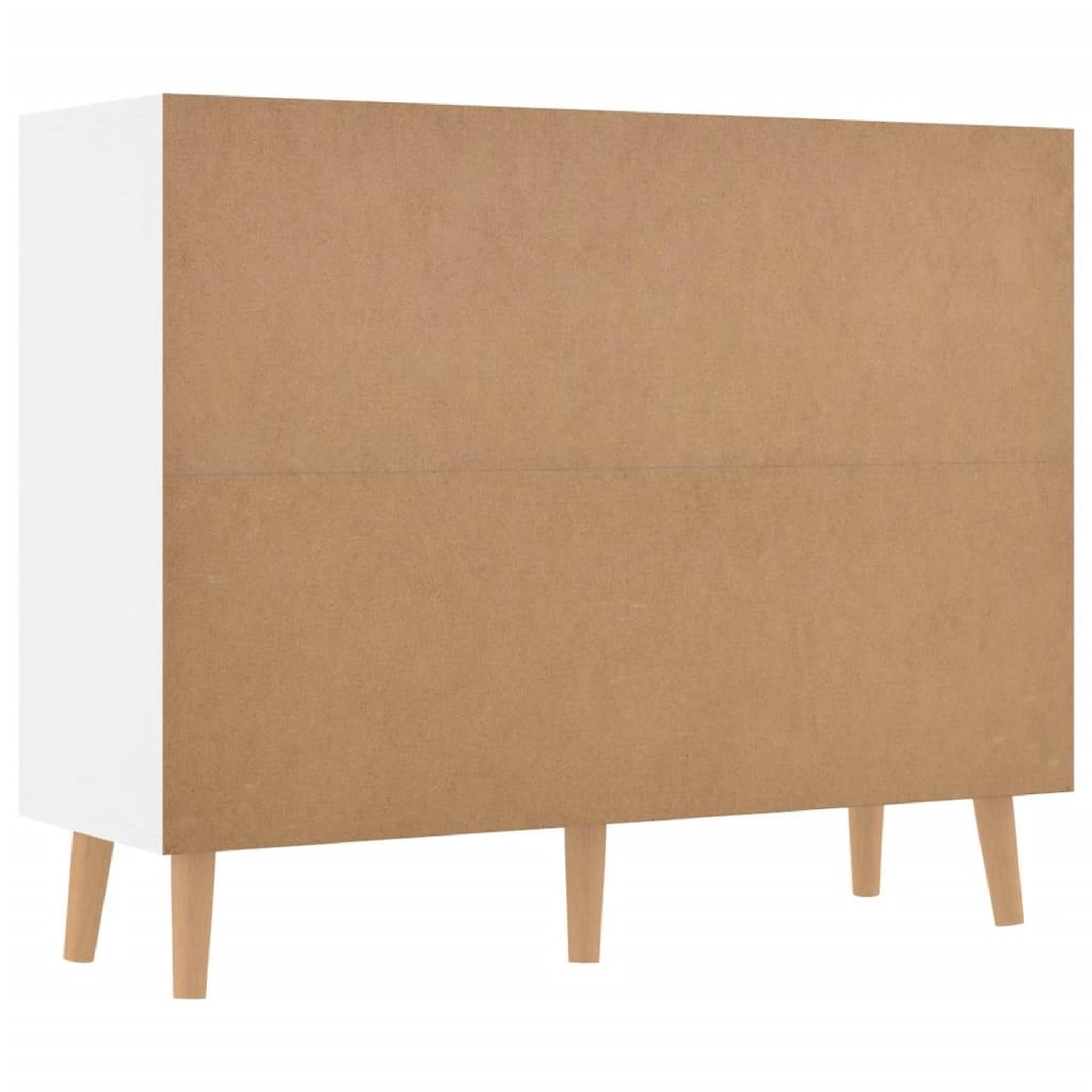 Voir la diapositive 5 : VIDAXL Buffet blanc brillant 90x30x72 cm bois d'ingenierie