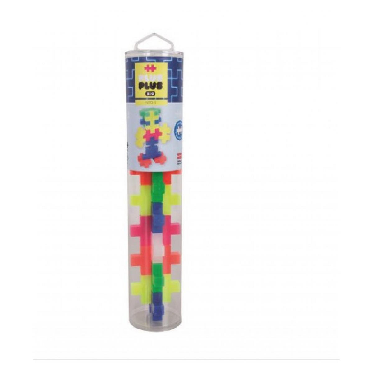 PlusPlus Tube Big Neon PP3286 - 15 Pièces de Jeu de Construction Coloré pour Enfants