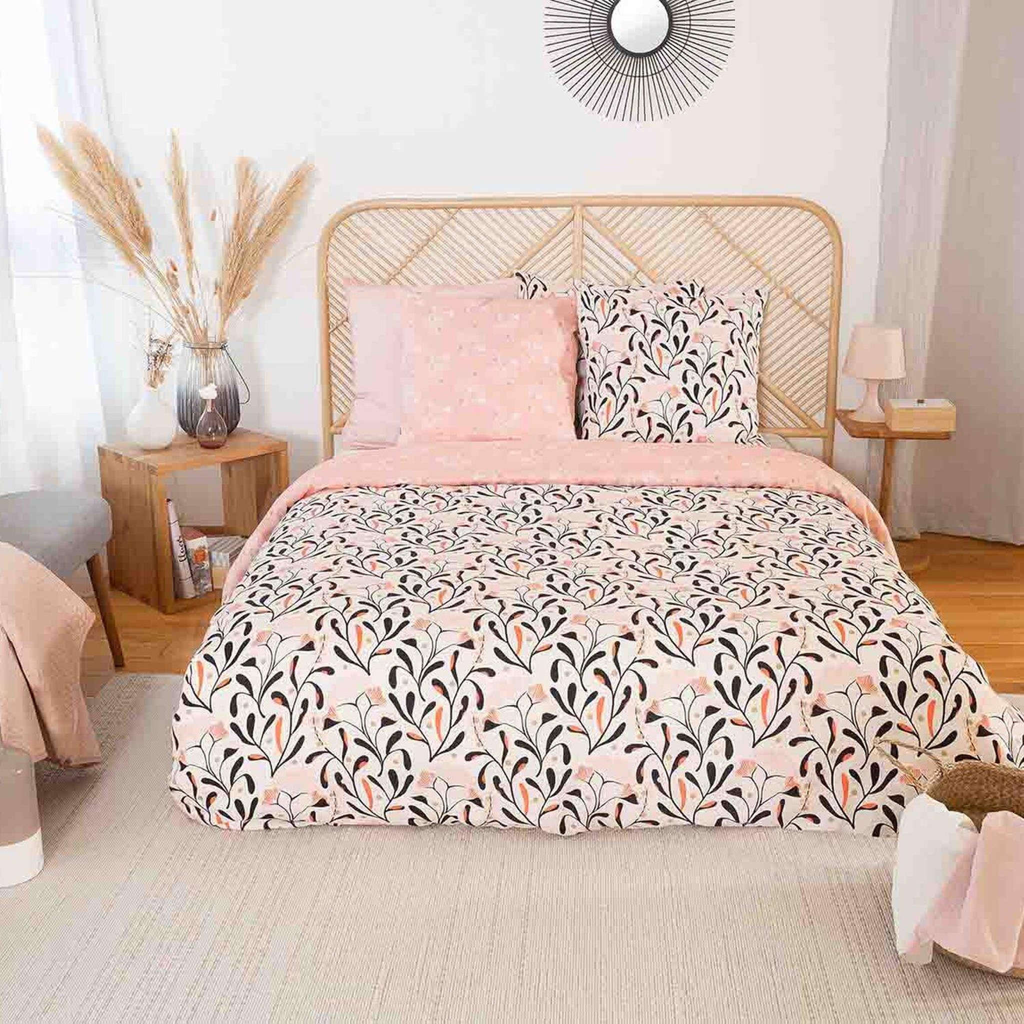 Voir la diapositive 2 : Home collection Parure housse de couette 100% satin de coton bio 78fils joy