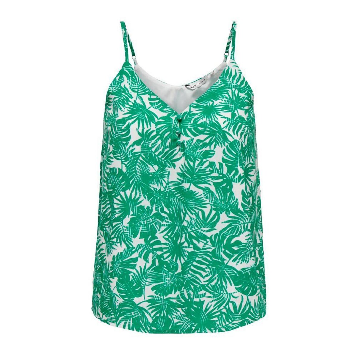 Only Débardeur Blanc/ Femme Only Button Singlet