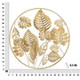 Voir la diapositive 6 : Paris Prix Décoration Murale Ronde en Métal  Jungle  80cm Or