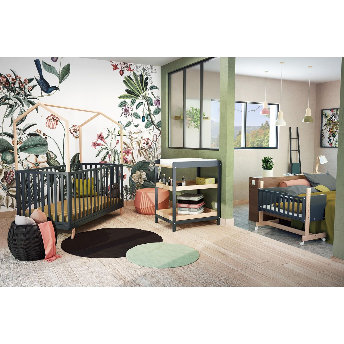 AT4 Berceau cododo évolutif CONFORT en bois