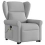 Voir la diapositive 3 : VIDAXL Fauteuil de massage inclinable gris nuage tissu