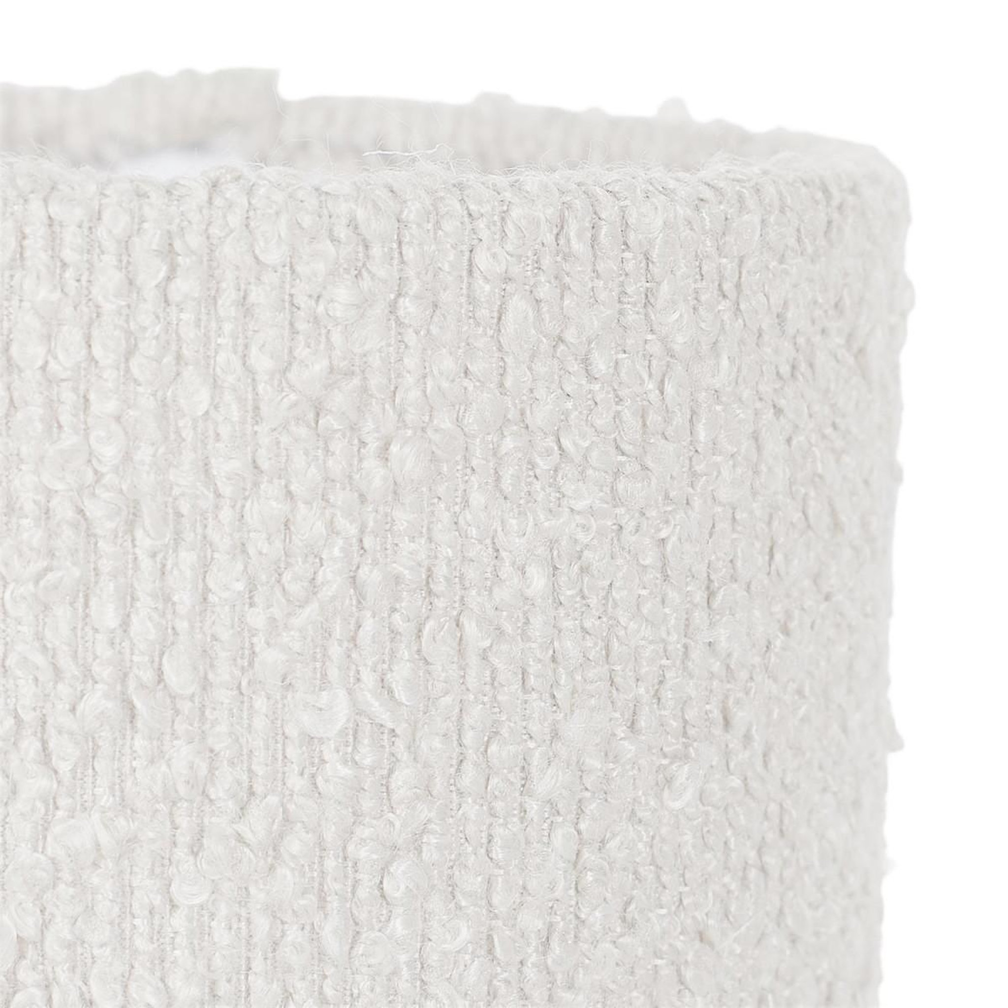 Voir la diapositive 2 : The Home Deco Factory Lampe à poser en tissu  bouclette  38cm naturel