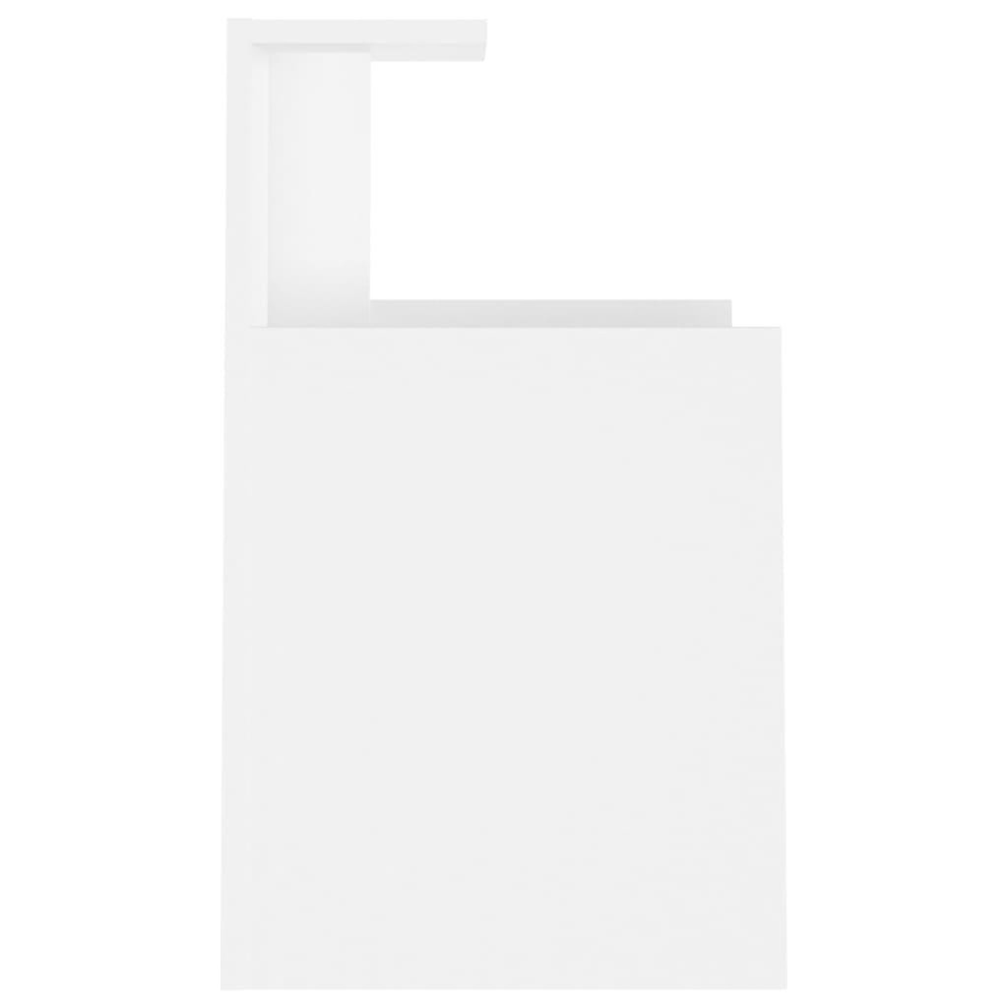 Voir la diapositive 5 : VIDAXL Tables de chevet 2 pcs Blanc 40x35x60 cm Agglomere