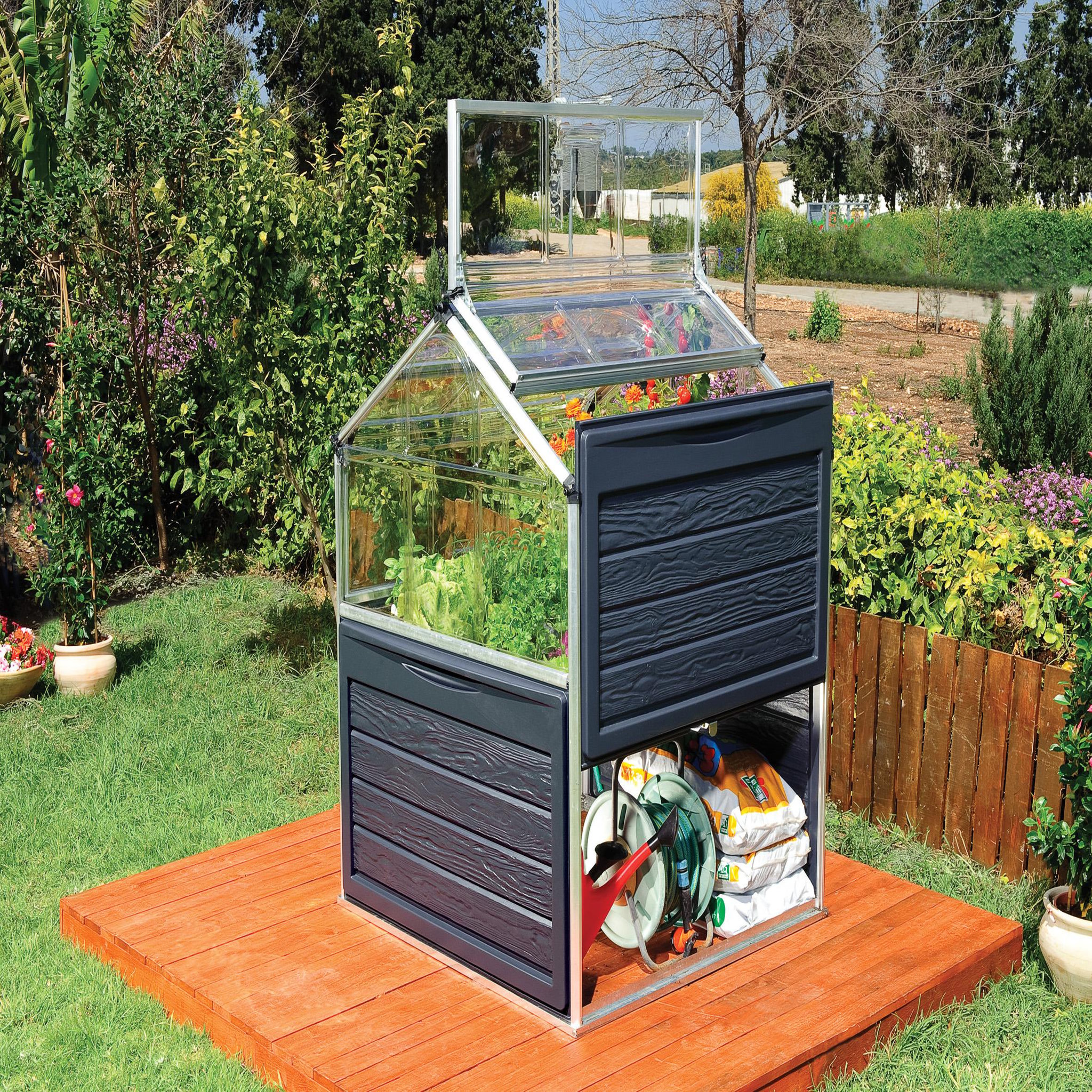 Voir la diapositive 4 : Canopia by PALRAM Mini-serre de jardin - Polycarbonate - 1,4m² - PLANT INN