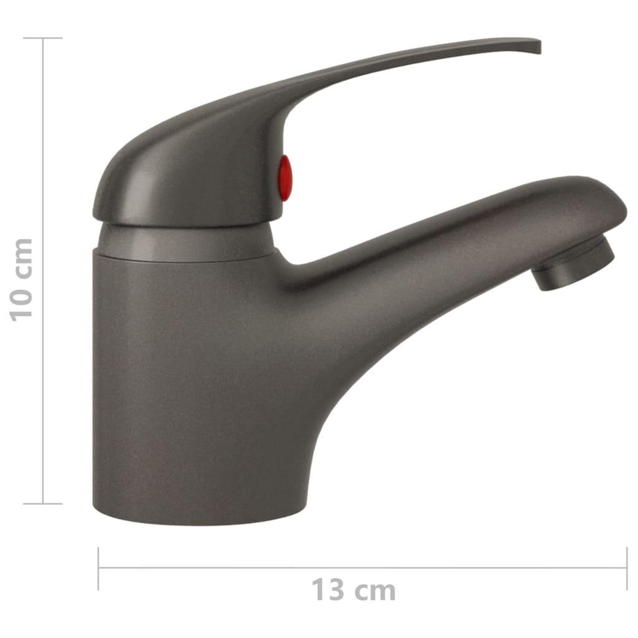 Voir la diapositive 6 : VIDAXL Mitigeur de lavabo gris 13x10 cm