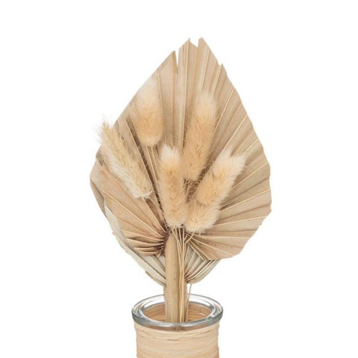 ATMOSPHERA Composition de Fleurs Séchées  Seav  28cm Beige