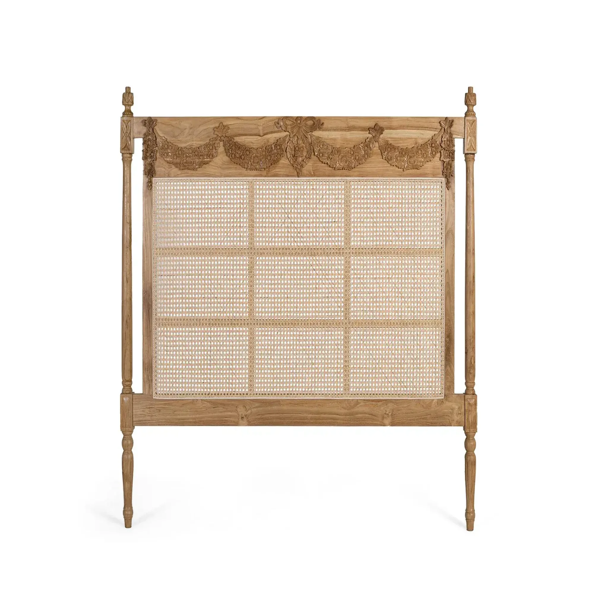 GINER Y COLOMER SL Tête de lit en bois de teck massif 174 cm style rustique contemporain