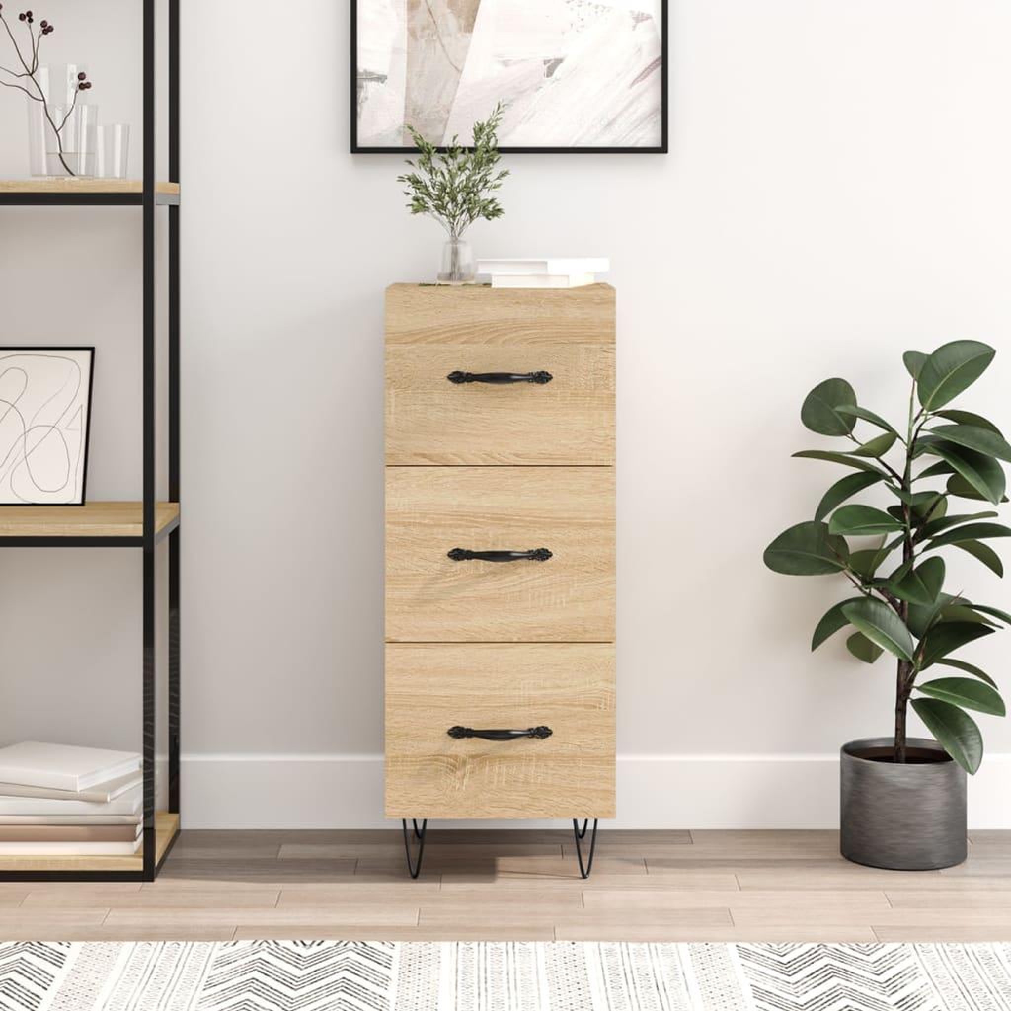 VIDAXL Buffet Chene sonoma 34,5x34x90 cm Bois d'ingenierie