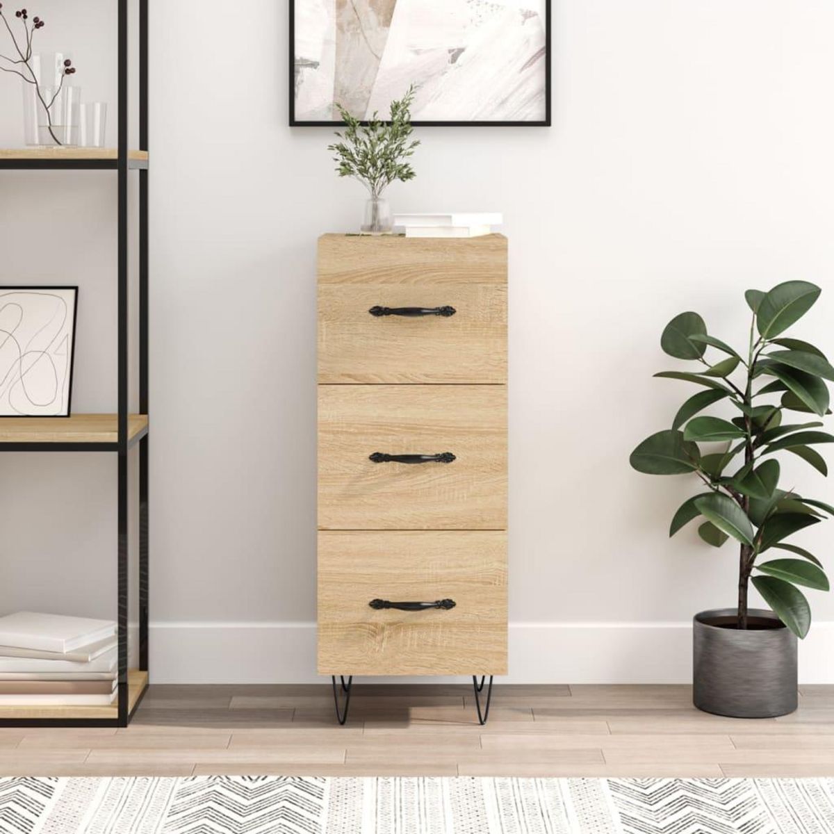 VIDAXL Buffet Chene sonoma 34,5x34x90 cm Bois d'ingenierie